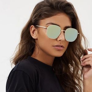 Quay Australia mirrored reflective sunglasses